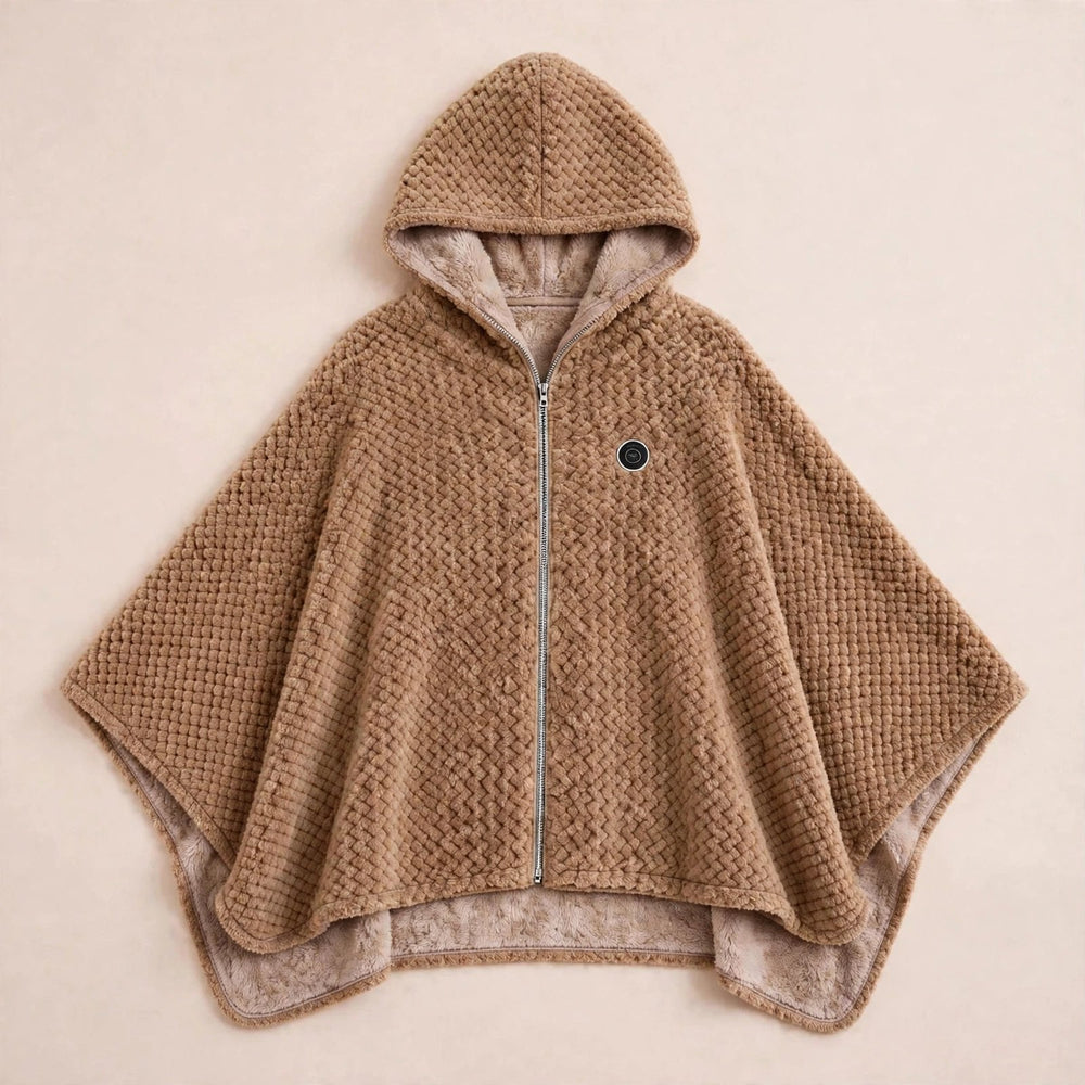 Belvaree poncho laid flat